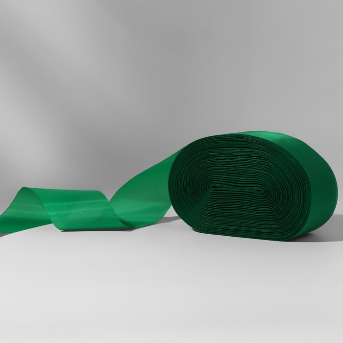 Лента капроновая, 50 мм, 100 ± 5 м, цвет зелёный - Фото 1