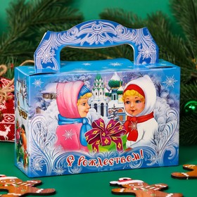 Подарок в картонной упаковке "С Рождеством" 250 гр