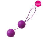 Шарики вагинальные BALLS, для укрепления мышц влагалища, D 35 мм, вес 50 г, фиолетовый - Фото 2