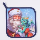 Прихватка новогодняя "Этель" "Сказочный гость" 19х19 см, 100% хл, ватин 250 г/м2 - фото 29802902