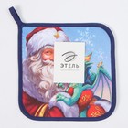 Прихватка новогодняя "Этель" "Сказочный гость" 19х19 см, 100% хл, ватин 250 г/м2 - фото 29802904
