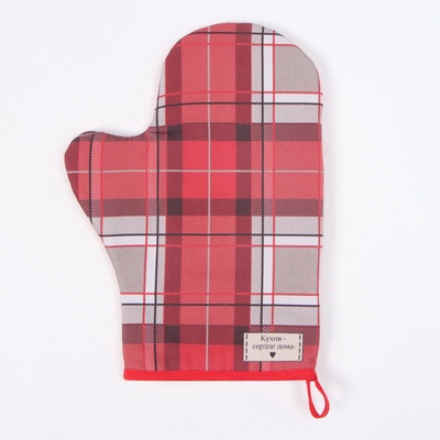 Варежка-прихватка новогодняя Этель "Уютное Рождество" 20х28 см, 100% хл, ватин 250 г/м2