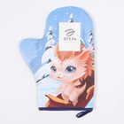 Варежка-Прихватка новогодняя "Этель" "Веселья и радости" 20х28 см, 100% хл, ватин 250 г/м2 9618529