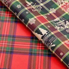 Бумага упаковочная глянцевая двусторонняя «Клетка», 50×70 см - Фото 2