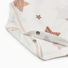 Боди Bloom Baby Звездочки с дл. рукавом, р. 62 см, молочный 9932266 - фото 14250350