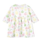 Платье Bloom Baby Фрукты с дл. рукавом, р. 68 см, молочный - фото 109189376