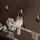 Ключница закрытая "Ключи" 26,5х31,5 см Орех - фото 7832626