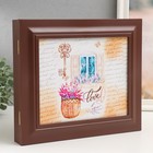 Ключница закрытая "Окно" 26,5х31,5 см Орех - фото 24458678