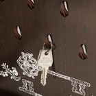 Ключница закрытая "Окно" 26,5х31,5 см Орех - фото 24458680