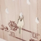 Ключница настенная «Белый букет», панно декоративное, 26.5×31.5 см, белый 9502898 - фото 16439347