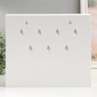 Ключница настенная «Белый букет», панно декоративное, 26.5×31.5 см, белый 9502898 - фото 16439348