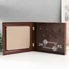 Ключница закрытая "Париж в рамке" 26,5х31,5 см Орех - фото 23127802