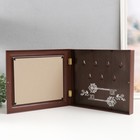 Ключница закрытая "Ключи" 26,5х31,5 см Орех - фото 23127852