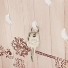 Ключница закрытая "Розовые тюльпаны" 26,5х31,5 см Белый - Фото 4