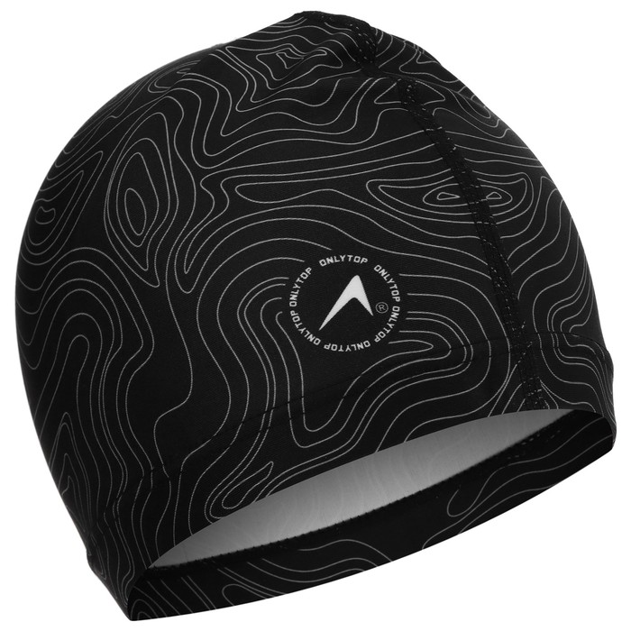 Шапочка для плавания взрослая ONLYTOP «Геодезия», тканевая, обхват 54-60 см - Фото 1