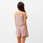 Пижама женская (топ, шорты) KAFTAN размер 42, цв. Розовый - Фото 5