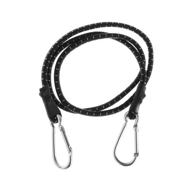 Резинка для крепления багажа TORSO, 100 см, d=6 мм, металлический карабин