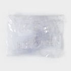 Крючки для полок самоклеящиеся, 5,6×5,6 см, 10 шт, прозрачная основа 9791682