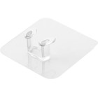 Крючки двойные самоклеящиеся, 10 шт., для бритвы, вилки, полотенец, 5.6×5.6 см - Фото 4