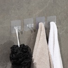 Крючки двойные самоклеящиеся, 10 шт., для бритвы, вилки, полотенец, 5.6×5.6 см - Фото 11