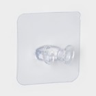 Крючки двойные самоклеящиеся, 10 шт., для бритвы, вилки, полотенец, 5.6×5.6 см - Фото 3