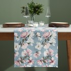 Дорожка «Доляна. Магнолия», 40×146 см, рогожка 158 г/м², 50% хлопок, 50% п/э - Фото 1