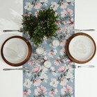 Дорожка «Доляна. Магнолия», 40×146 см, рогожка 158 г/м², 50% хлопок, 50% п/э - Фото 3