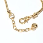 Основа для браслета «Карабин», цвет жёлтое золото, 17 см + 5 см удлинитель - Фото 3