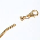 Основа для браслета «Карабин», цвет жёлтое золото, 17 см + 5 см удлинитель - Фото 4