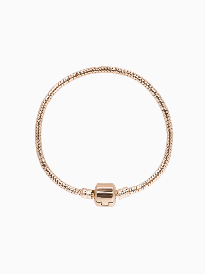 Основа для браслета «Бусинка», цвет розовое золото , 17 см