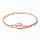 Основа для браслета «Бусинка», цвет розовое золото , 17 см - Фото 6