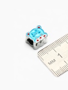 Шарм талисман «Мультяшка» медвежонок, цветной в серебре 9903284