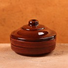 Сахарница узбекская Риштанская Керамика «Акташ», 250 мл, коричневая - Фото 1