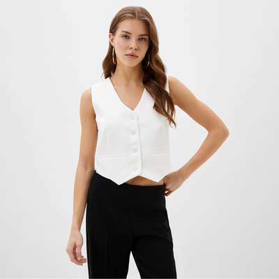 Жилет женский MIST: Classic Collection, размер 48, молочный