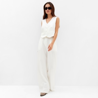 Брюки женские MIST: Classic Collection, размер 44, молочные