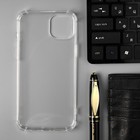 Чехол PERO, для телефона Apple iPhone 15 Plus, силиконовый, прозрачный, усиленный - фото 51479585 Чехол PERO, для телефона Apple iPhone 15 Plus, силиконовый, прозрачный, усиленный - фото 51479585