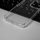 Чехол PERO, для телефона Apple iPhone 15 Pro, силиконовый, прозрачный, усиленный - фото 8798856