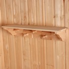 Полка - вешалка для бани и сауны, липа, настенная, 5 крючков, «Добропаровъ» - Фото 2