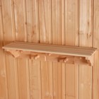 Полка - вешалка для бани и сауны, липа, настенная, 5 крючков, «Добропаровъ» - Фото 3