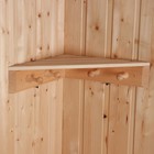 Полка угловая для бани и сауны, деревянная, 4 крючка, «Добропаровъ» - Фото 1