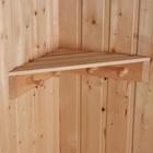 Полка угловая для бани и сауны, деревянная, 4 крючка, «Добропаровъ» - Фото 2