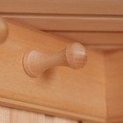 Полка угловая для бани и сауны, деревянная, 4 крючка, «Добропаровъ» - Фото 3