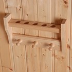 Полочка под масло с 3 крючками, 5 отверстия - фото 23120553