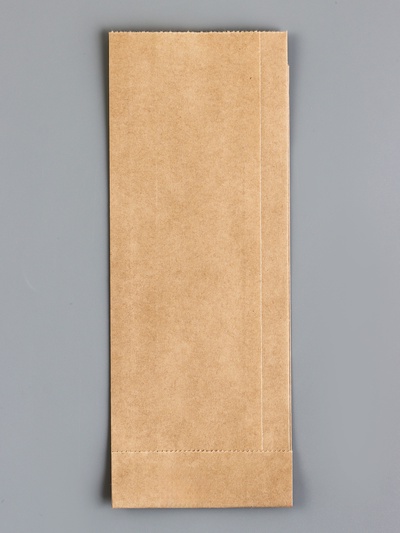 Пакет бумажный фасовочный, крафт, V - образное дно, 21×8×4 см