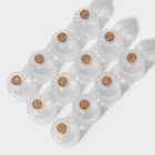Набор баночек стеклянных для специй с пробковой крышкой Доляна «Парфе», 130 мл, 11,5×5,5 см, 12 шт - Фото 2