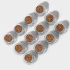 Набор баночек для специй Доляна «Парфе», 120 мл, 7×7 см, с пробковой крышкой, 12 шт., стекло - Фото 2