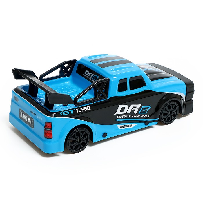 Машина «Дрифт», радиоуправление, со сменными колёсами, с аккумулятором, синий