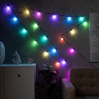 УЦЕНКА Умная гирлянда «Нить» 6 м с насадками «Калейдоскоп», IP20, тёмная нить, 20 LED, свечение RGB, USB - Фото 7