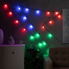 УЦЕНКА Умная гирлянда «Нить» 6 м с насадками «Калейдоскоп», IP20, тёмная нить, 20 LED, свечение RGB, USB - Фото 9