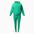 Комплект женский (фуфайка/брюки) НАЧЁС, цвет зелёный, размер 52 - фото 320473957